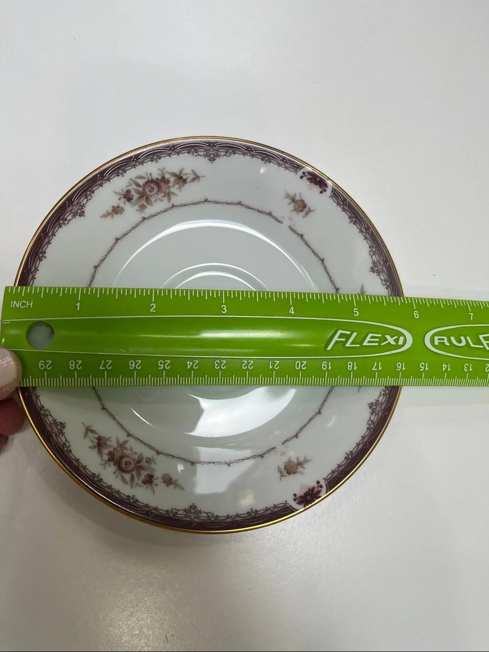 12 Noritake Bordeaux floral design saucers. Vintage, retired pattern.